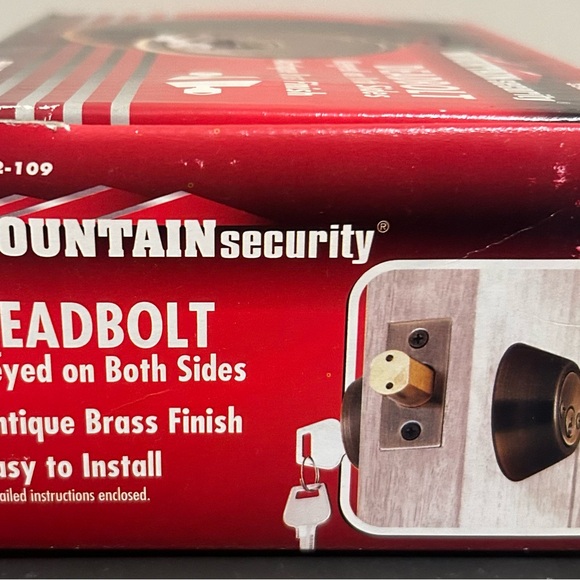 MOUNTAIN SECURITY DEADBOLT LOCK - NEW - Picture 2 of 3